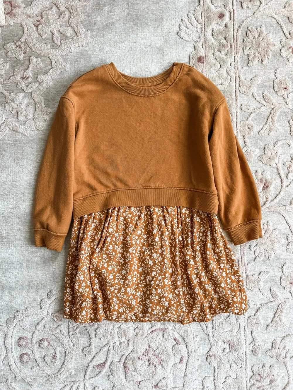 Floral Sweatshirt Dress 5T